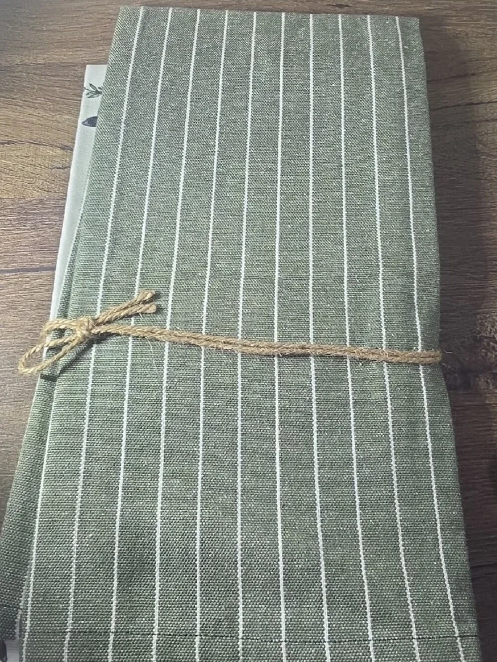 Our Farmhouse Kitchen Butterfly & Fern Tea Towels - Green & Cream